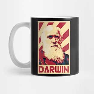 Charles Darwin Retro Propaganda Mug